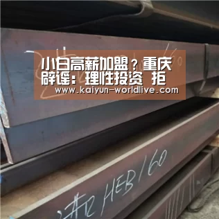 小白高薪加盟?重庆辟谣:理性投资 拒绝金元足球: 开云体育赛事直播(图1) 开云APP下载